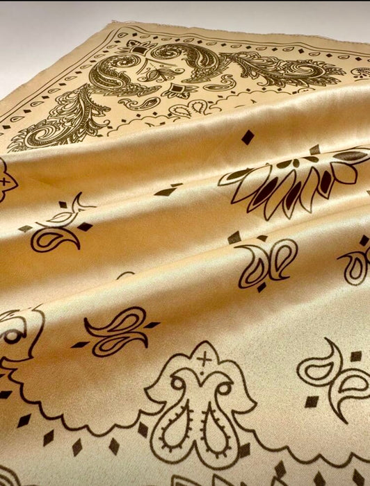 “GOLDEN BANDANA" Neck Scarf - 1773