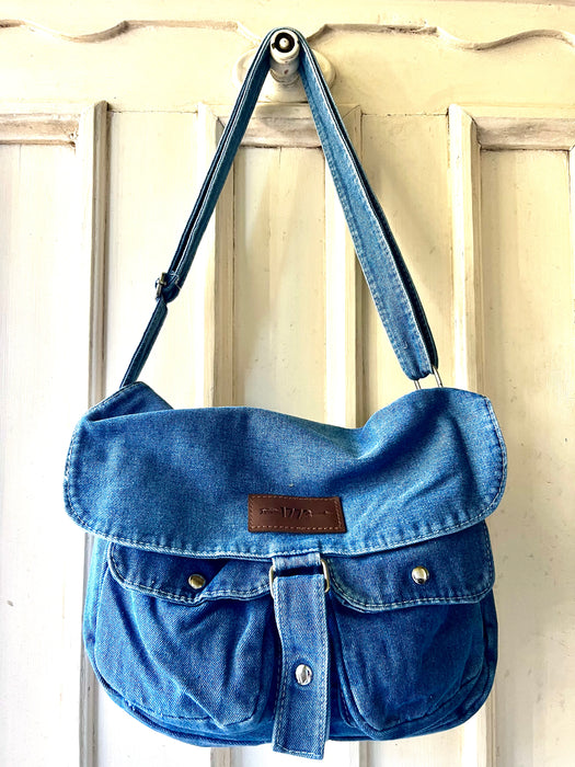 "DOLLY" - Denim Handbag - Plain - 1773