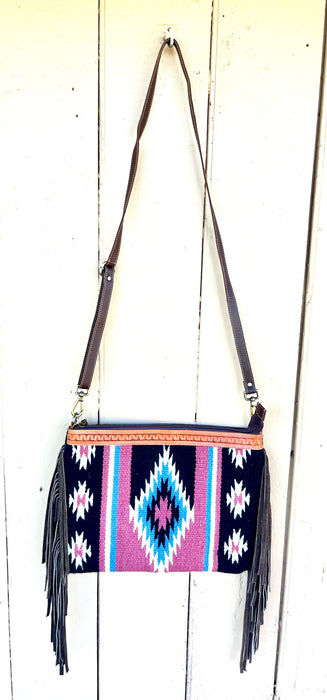 "EVIE" Dusty Pink Blanket Handbag - Smooth Like Cactus