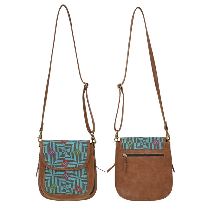 "DANNI" Tapestry Crossbody -1773