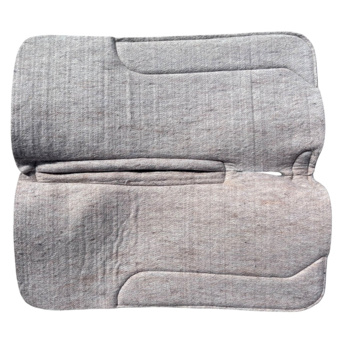 Contoured Pad with Tooling and Rawhide Braiding - Smooth Like Cactus