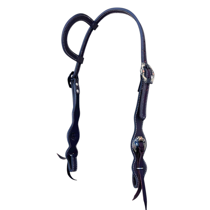"ABILENE"  One Ear Headstall - Toprail Equine