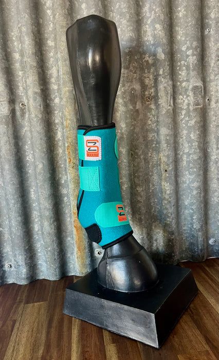 Sliderz Front Performance Protection Boots Turquoise - Med