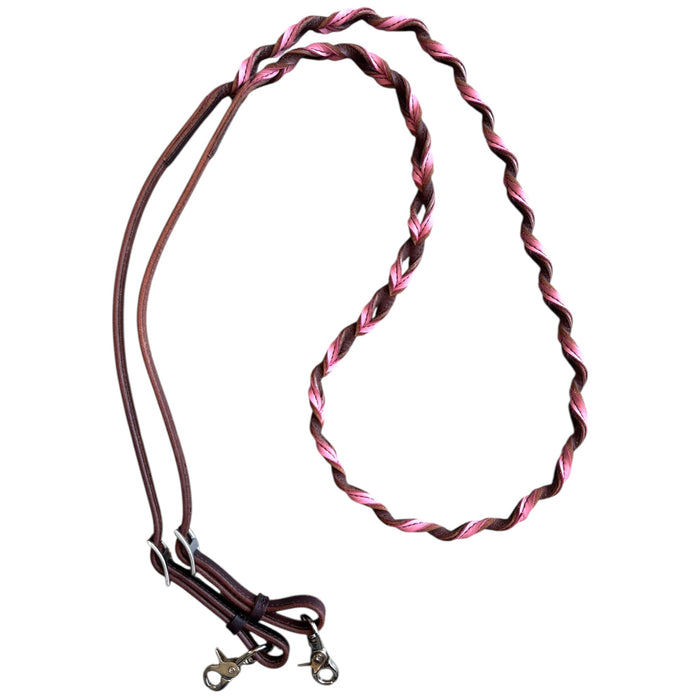 BLOOD KNOT BARREL ROPER REINS - Smooth Like Cactus