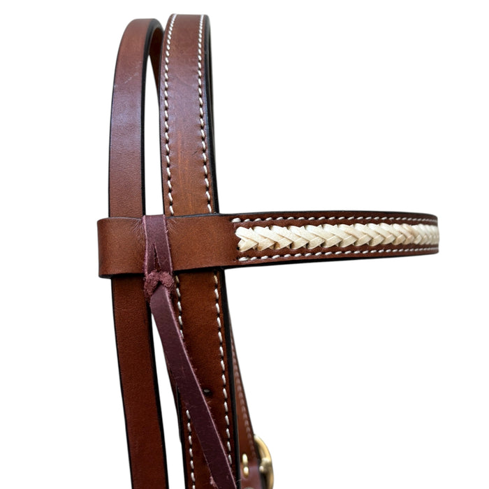 Bridle with Rawhide Browband
