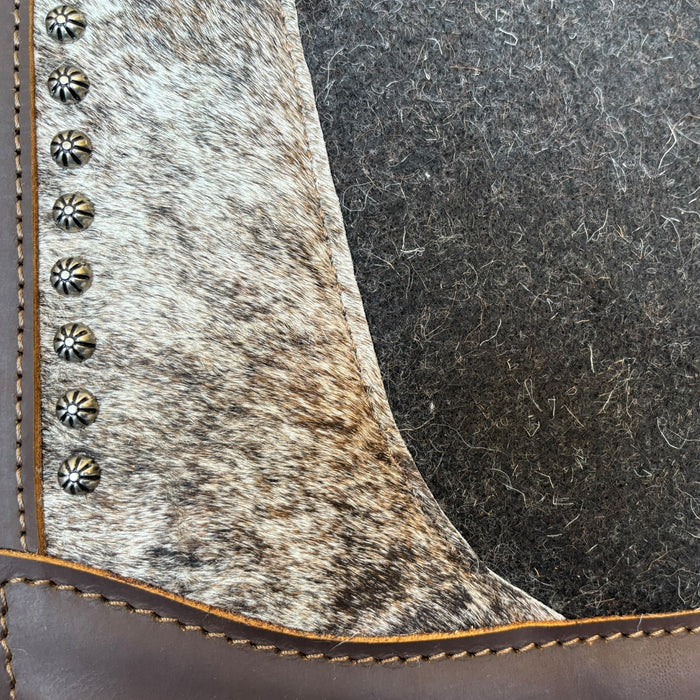 "DILLINGER" *** WORLD FIRST*** Contoured Hair on Hide Show Pad with Memory Foam - Smooth Like Cactus