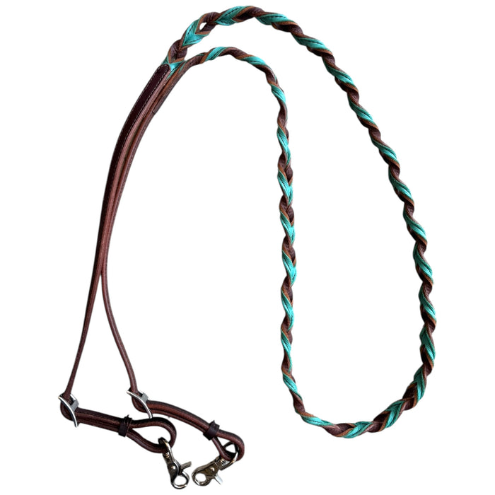 BLOOD KNOT BARREL ROPER REINS - Smooth Like Cactus