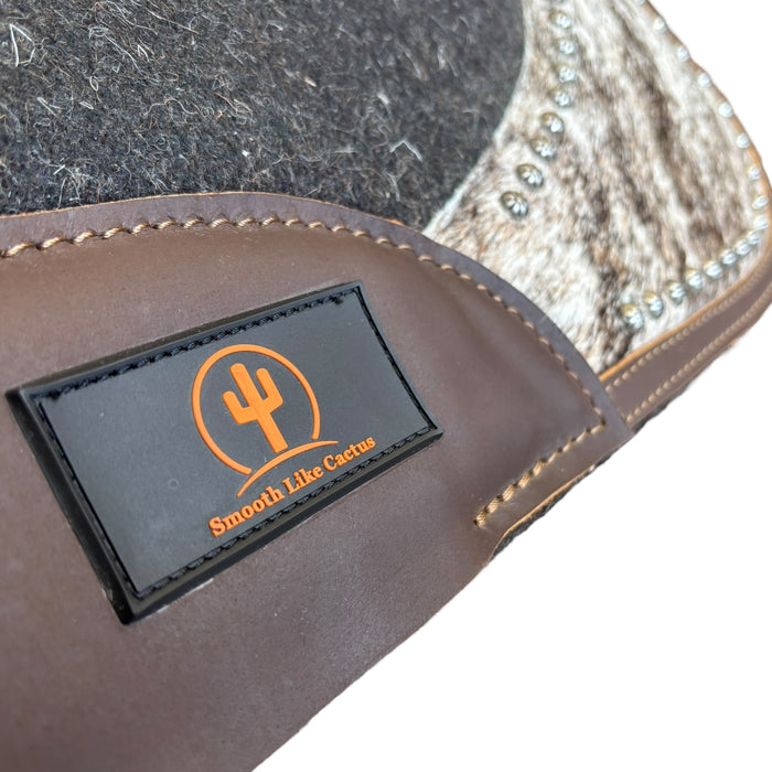 "DILLINGER" *** WORLD FIRST*** Contoured Hair on Hide Show Pad with Memory Foam - Smooth Like Cactus