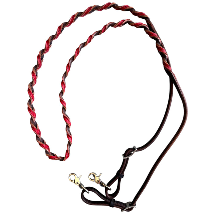 BLOOD KNOT BARREL ROPER REINS - Smooth Like Cactus
