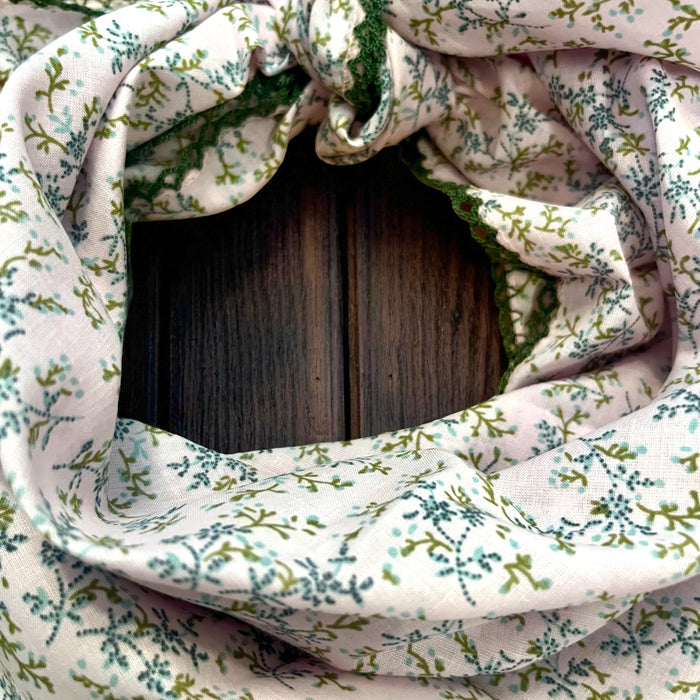 BACK PADDOCK -  Floral Neck Scarf - Pale Pink