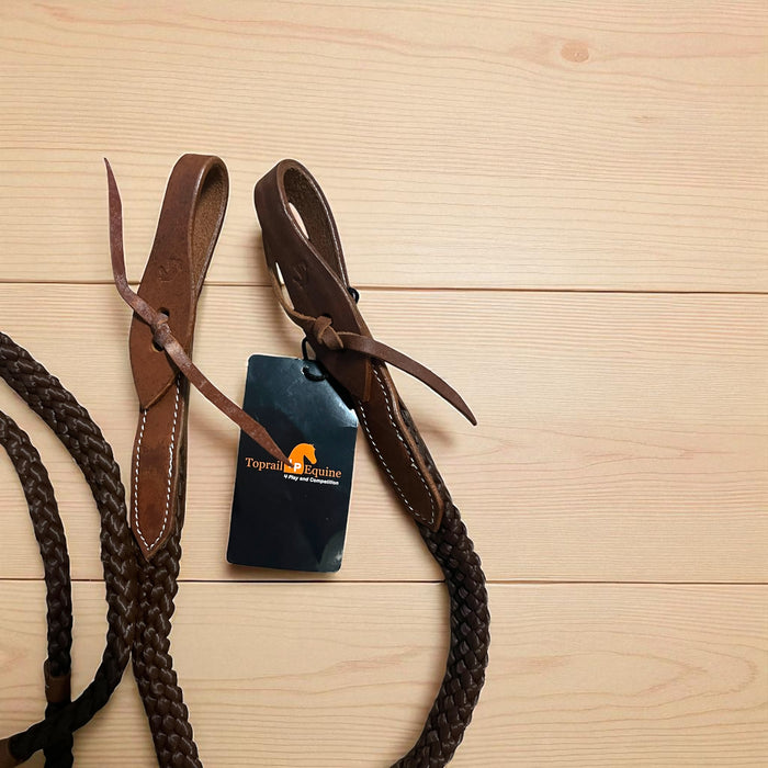 FLAT POLY ROPER REIN 9' - Toprail Equine