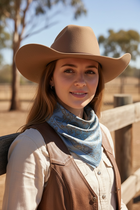 GUNSLINGER - Gunmetal Grey Neck Scarf - 1773