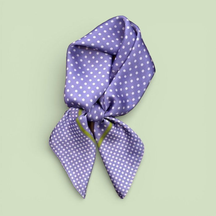 LAVENDER SPOT - Classic Print Neck Scarf - 1773