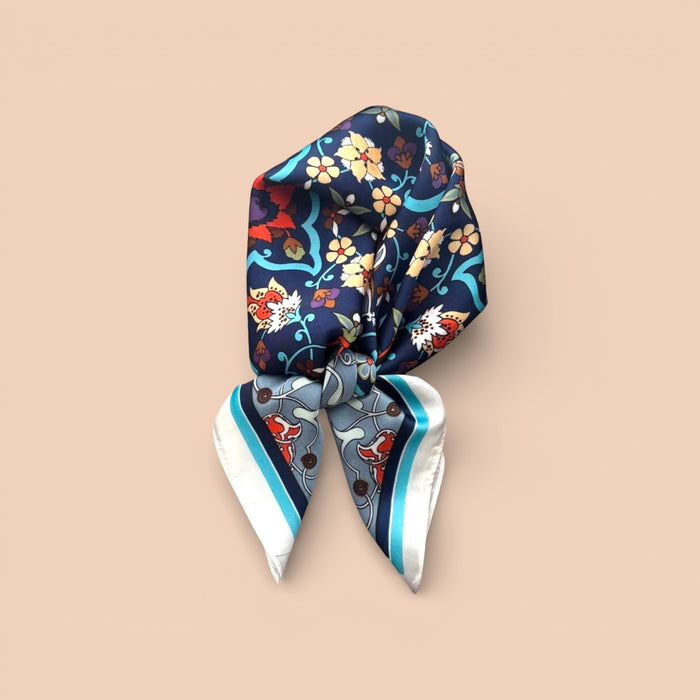 FOLKLORE BLUE - Neck Scarf - 1773