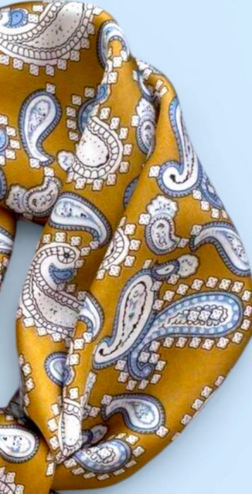OREGON - Gold - Classic Print Neck Scarf - 1773