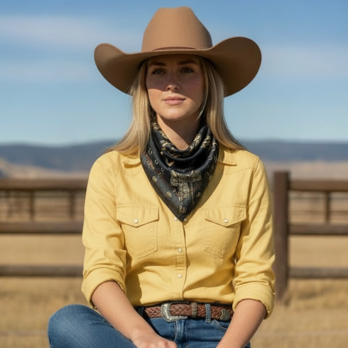 OUTLAW - Midnight - Graphic Neck Scarf - 1773