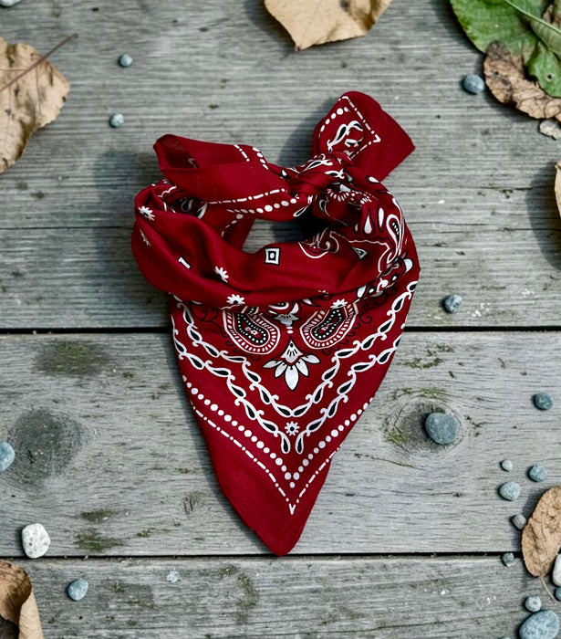 "RANCH" - Ruby Red Neck Scarf - 1773