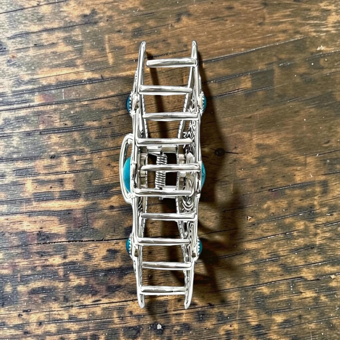 WESTERN CONCHO BUTTERFLY HAIR CLIP - 1773