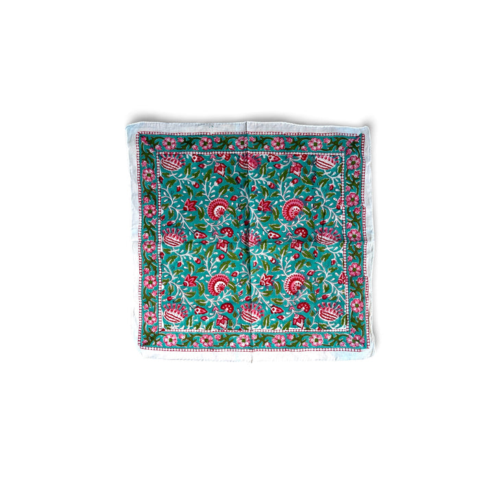 100% FINE COTTON BANDANA - 'Blossom Berry' - 1773