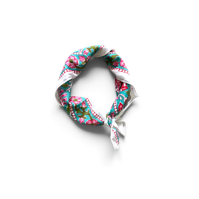 100% FINE COTTON BANDANA - 'Blossom Berry' - 1773