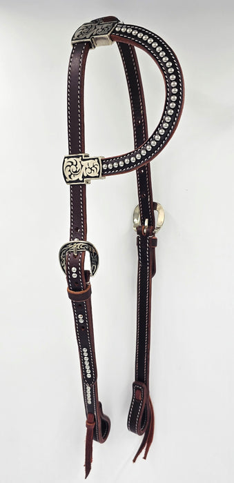 Million Dollar Run One-Ear Headstall w/ Jeremia Watt Fittings