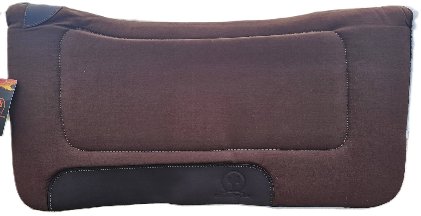 Contoured Pad with Canvas/ Brown