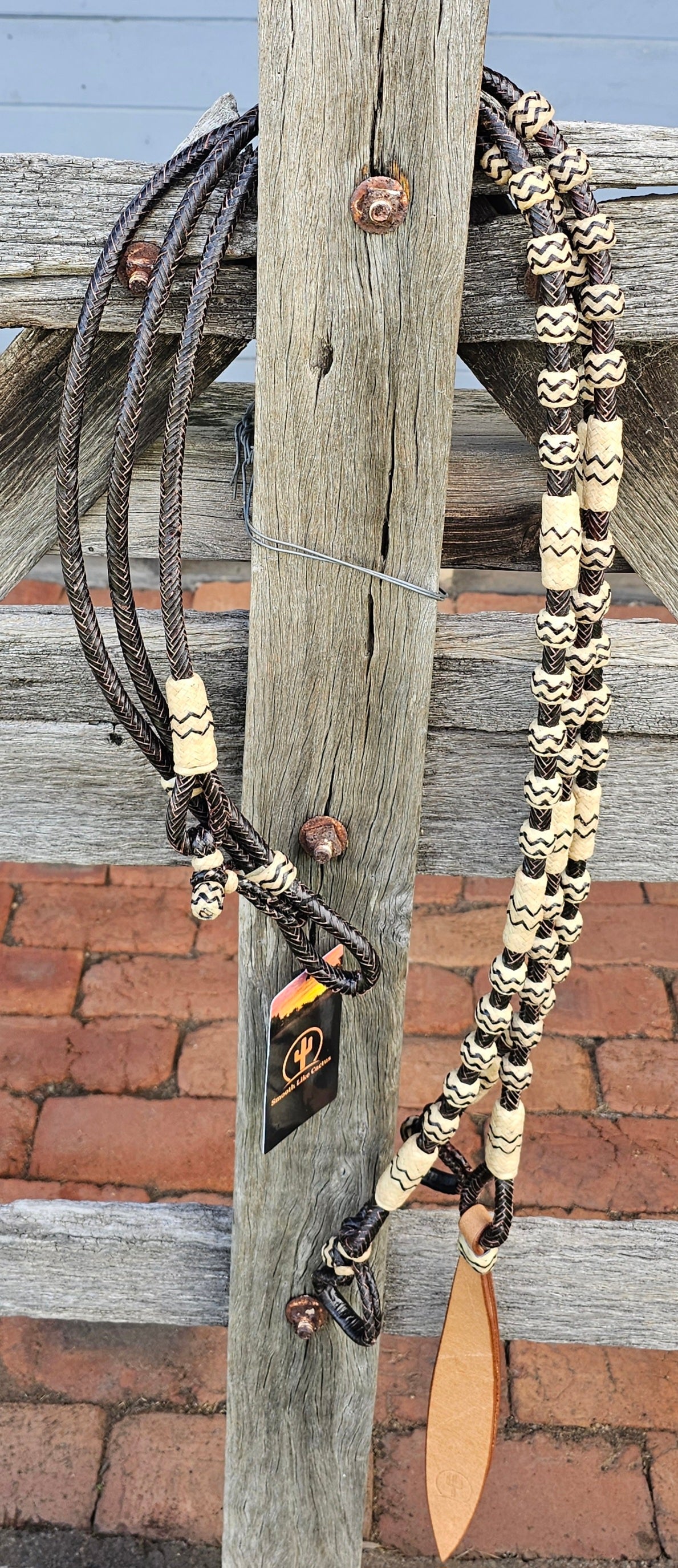 Rawhide Romal Reins - Brown — Toprail Equine