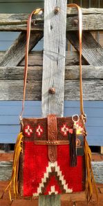 "RUBY" Cross Body Woollen Bag