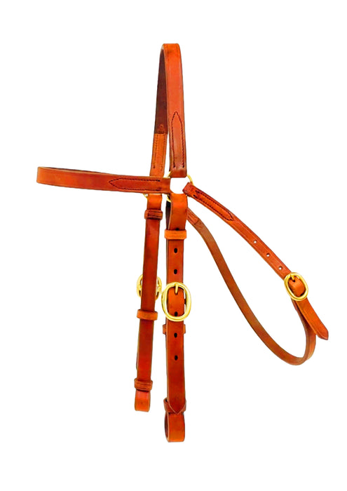 "WORK TOUGH" Straight Barcoo 3/4" Bridle - Toprail Equine
