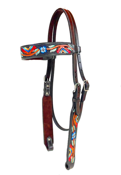 "AZTEC VINE" Pattern Headstall