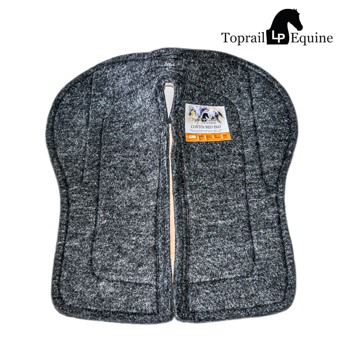 TOPRAIL EQUINE Contoured Pad - Maroon