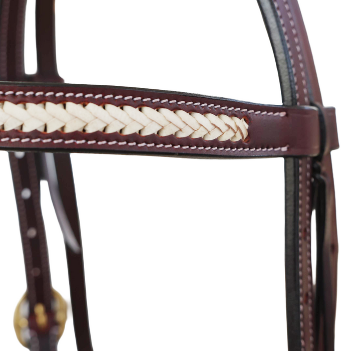 Bridle with Rawhide Browband