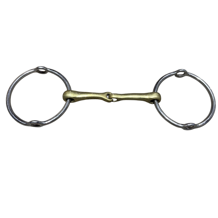 Big Ring German silver Snaffle polo gag