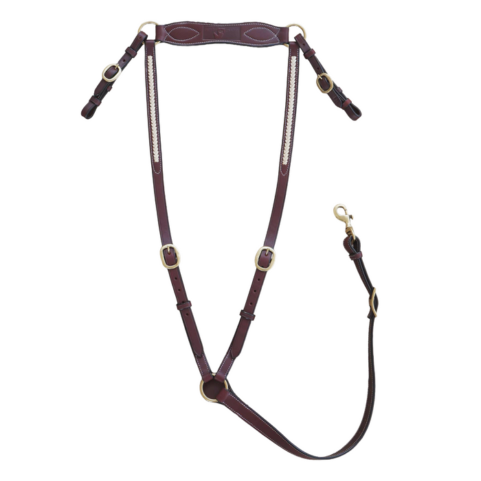 Breastplate with Rawhide Plait -Full