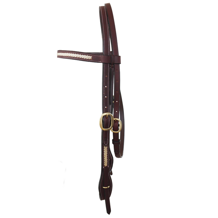 Bridle with Rawhide Browband
