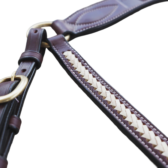 Breastplate with Rawhide Plait -Full