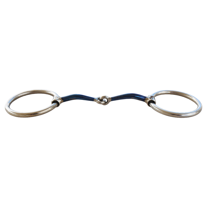 Weighted Loose ring Sweet Iron Snaffle with copper inlays