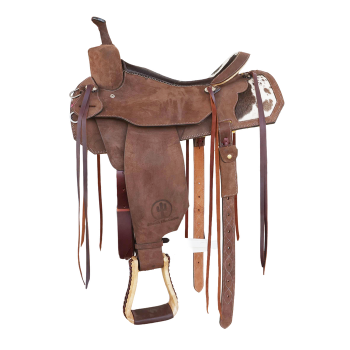 Cowhide Barrel Racing Saddle 16"