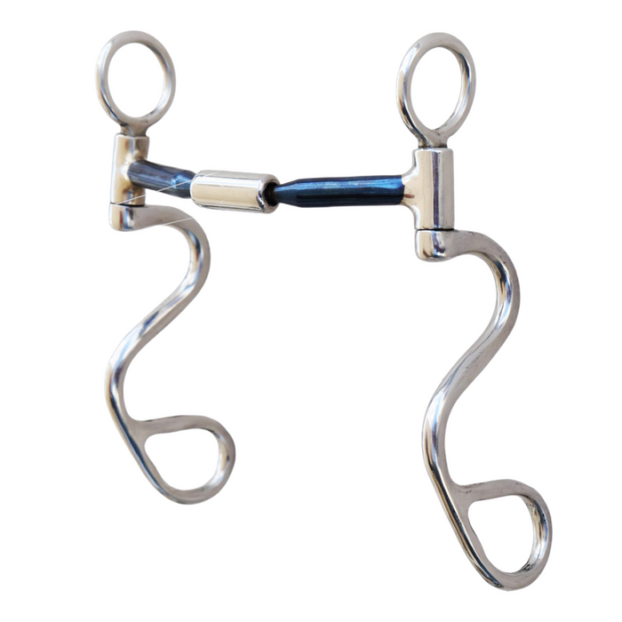 "S" Shank Sweet iron barrel bit with copper inlays