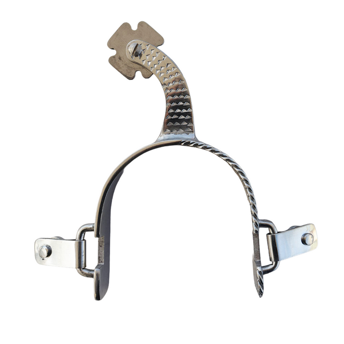 Zim World cup rasp polocrosse spur with rope border