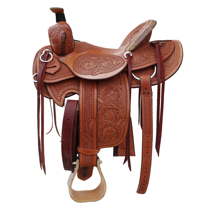 SRS Roping Saddle 15" - SRS Pilot Point Texas
