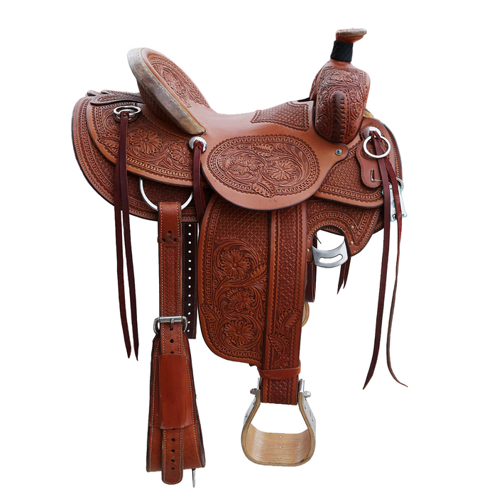SRS Roping Saddle 15" - SRS Pilot Point Texas
