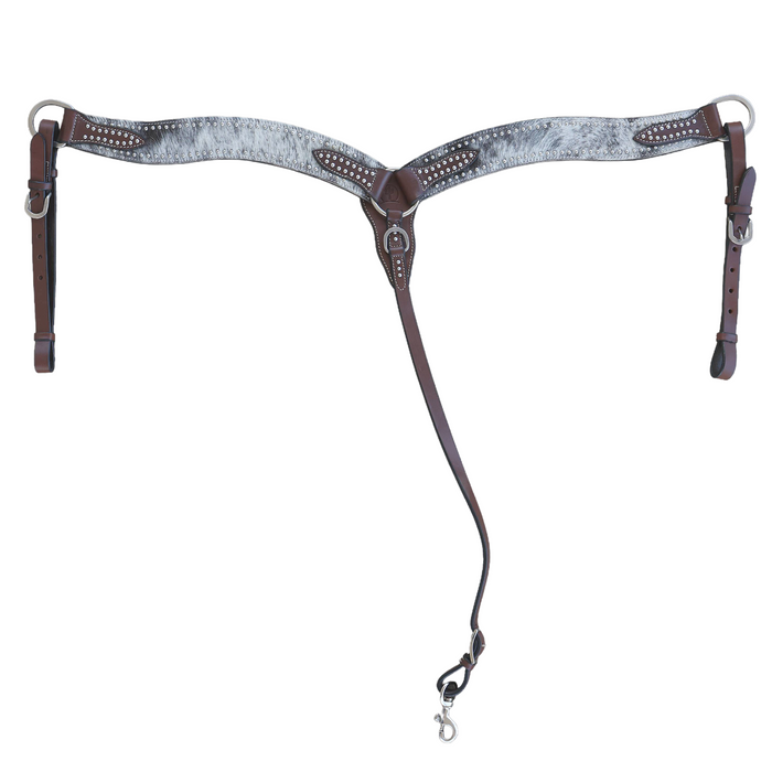 "GUNSMOKE" Hair on Hide Breastcollar