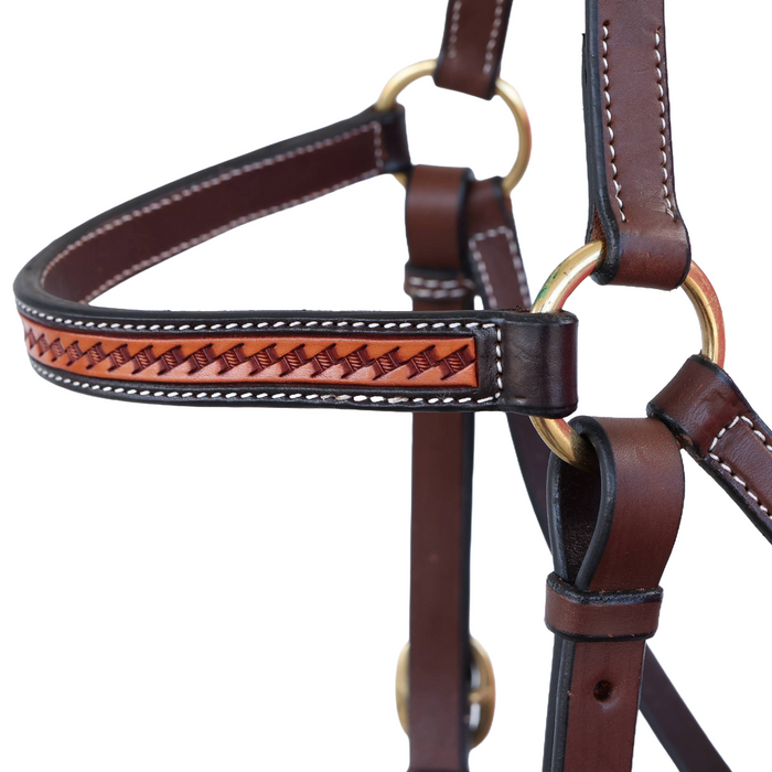 "BRIGALOW" Basket Stamped Bridle
