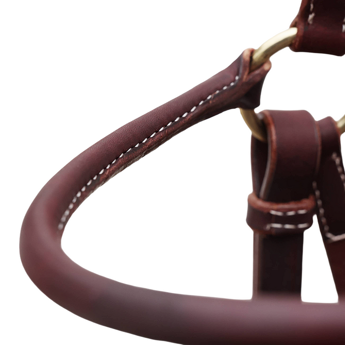 "RAS" Rolled leather show bridle