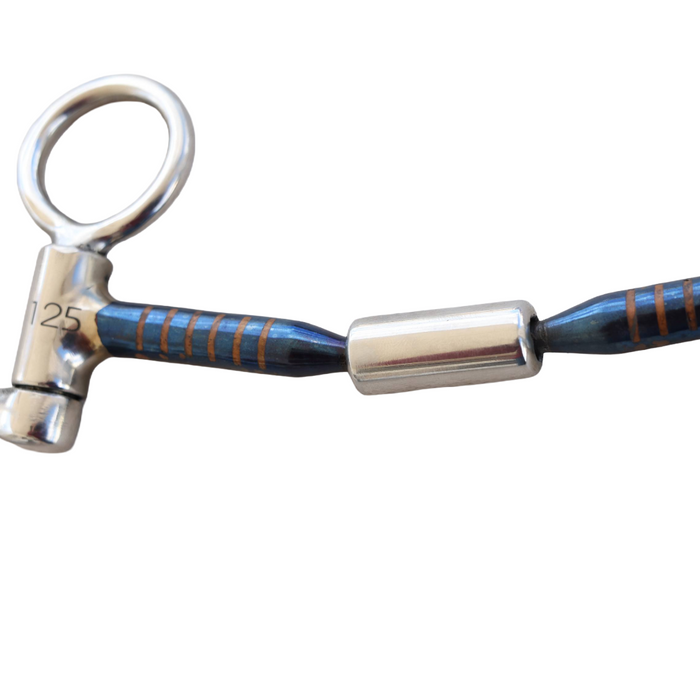 "S" Shank Sweet iron barrel bit with copper inlays