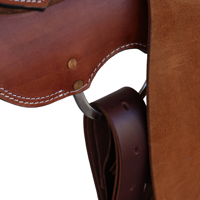 Texas Star conchos Cow horse saddle 15"