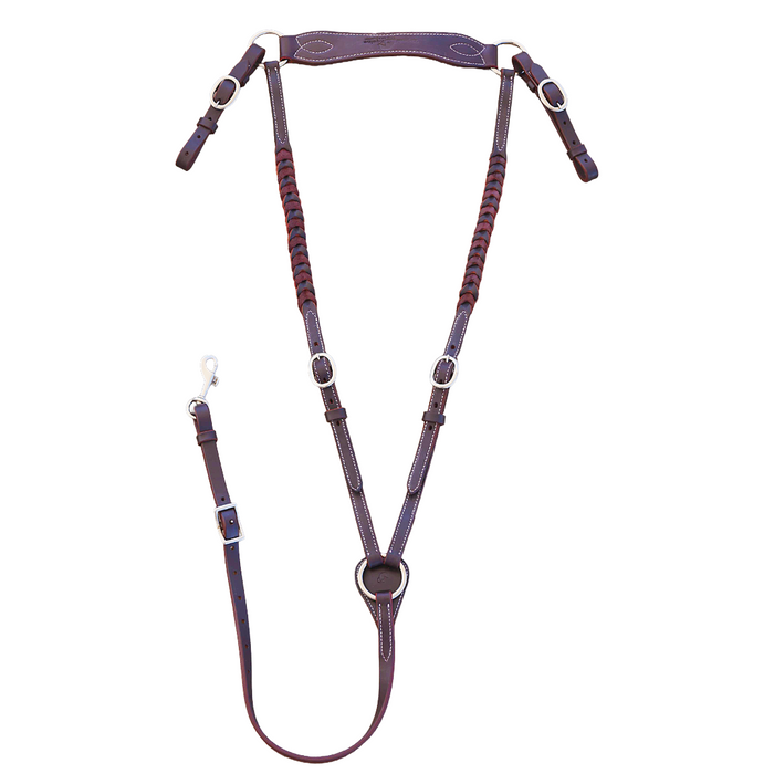 "WYOMING FISHPLAIT BREASTPLATE" - Toprail Eqine