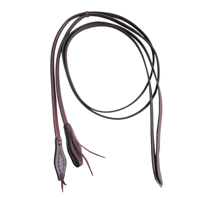 Leather split reins with Tie ends