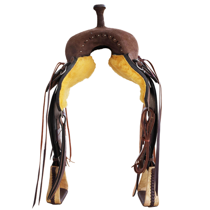 Cowhide Barrel Racing Saddle 16"